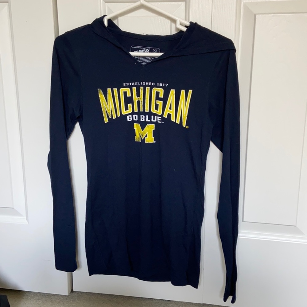 Michigan Hooded Long Sleeve